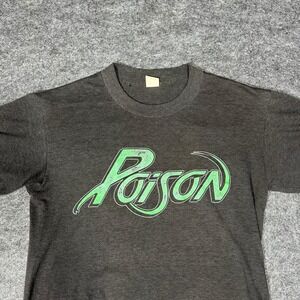 Vtg 80s POISON Talk Dirty To Me Shirt M Single Stitch Glam Metal Band Tee